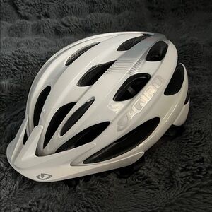 Kids Giro White and Black Cycling Helmet